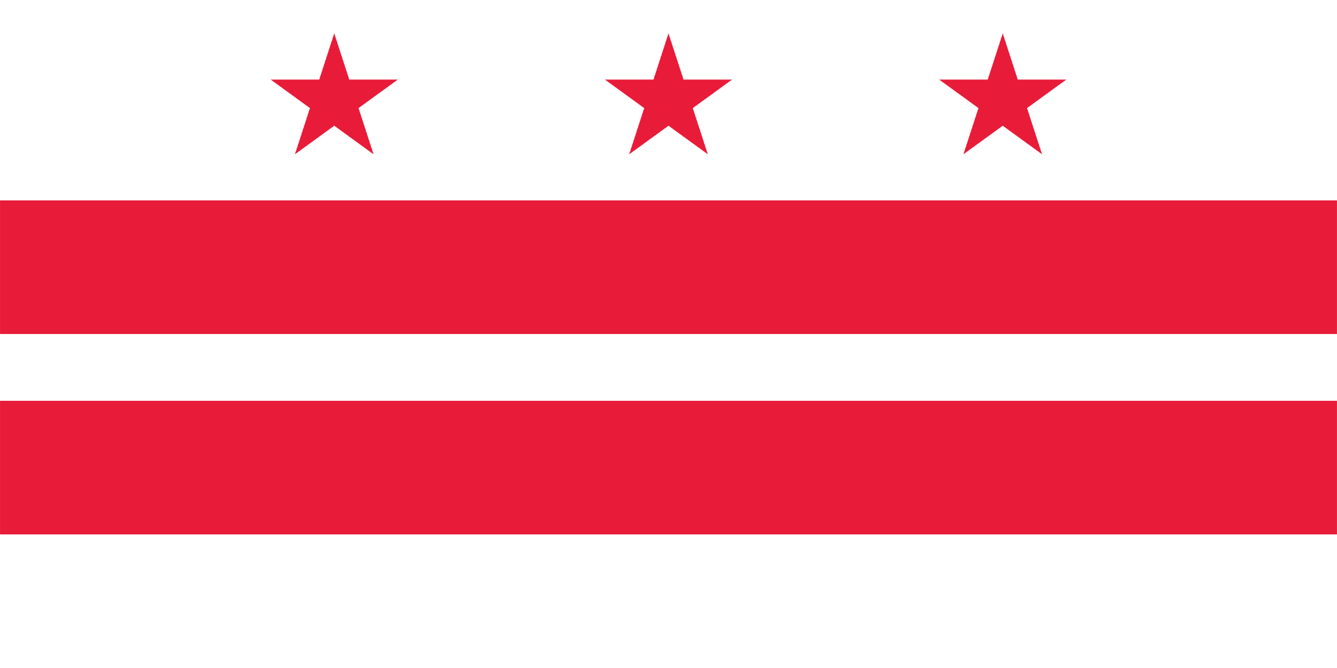 State flag for District of Columbia